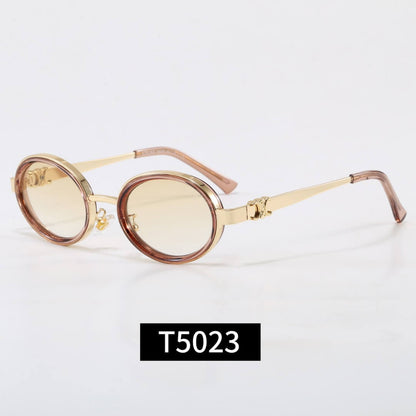 Round Metal Frame Triomphe Sunglasses