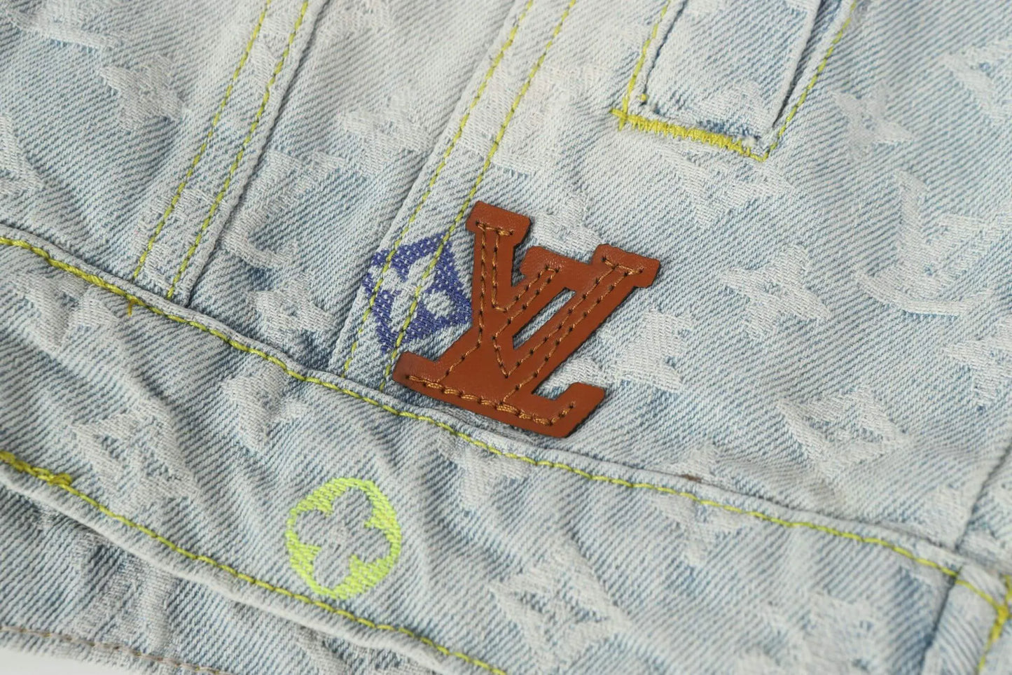 Colorful Embroidered Denim Jacket
