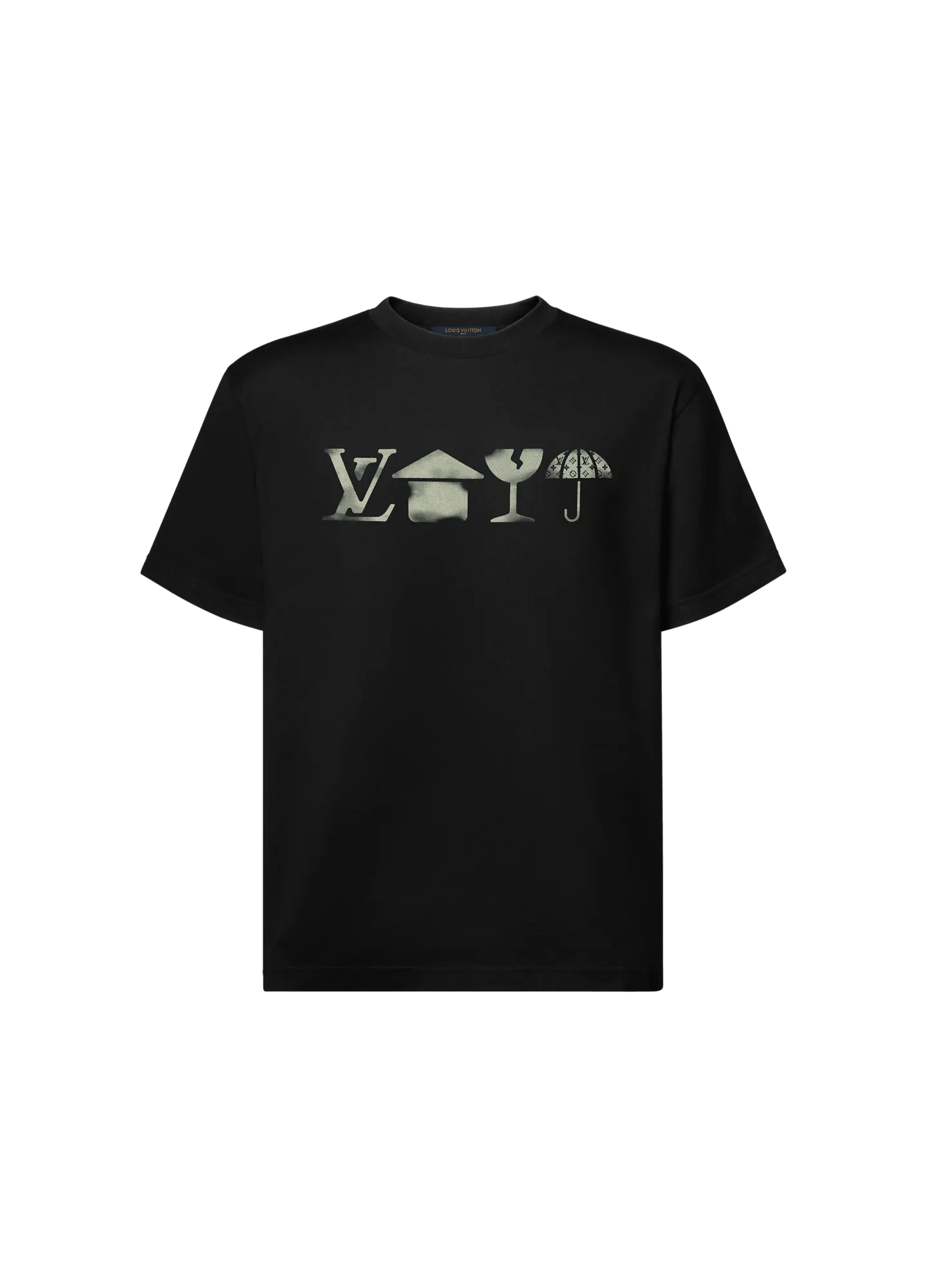 Distressed Print T‑Shirt
