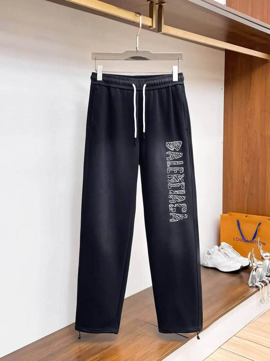 Vertical Graffiti Letter Printed Pants