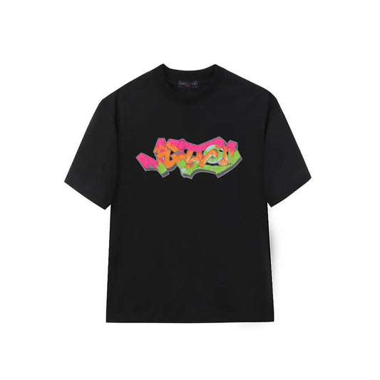 Multicolor Graffiti Letter T-Shirt