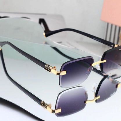 Retro Metal Cut‑Edge Fashion Sunglasses
