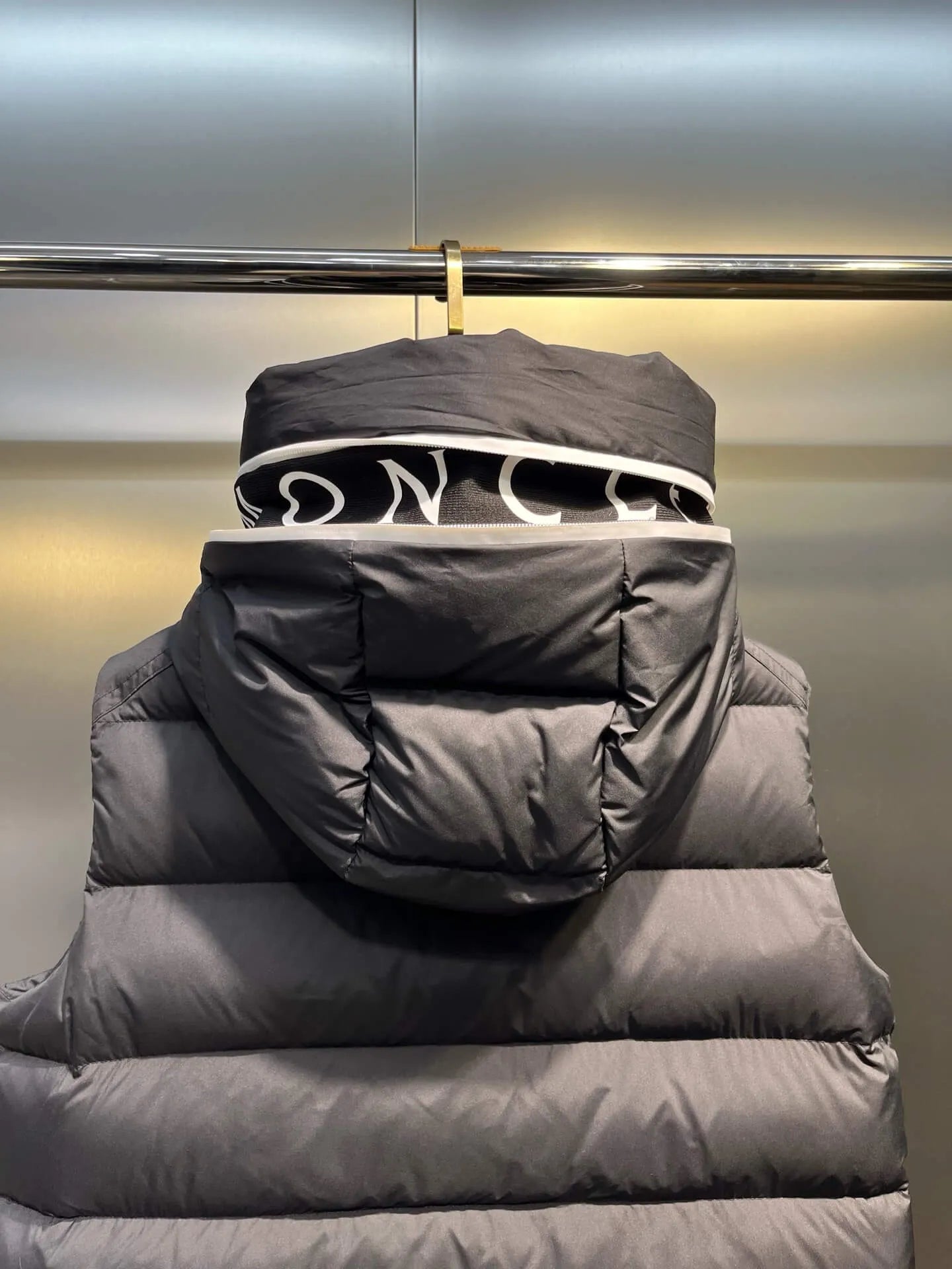Hooded Down Gilet Jacket