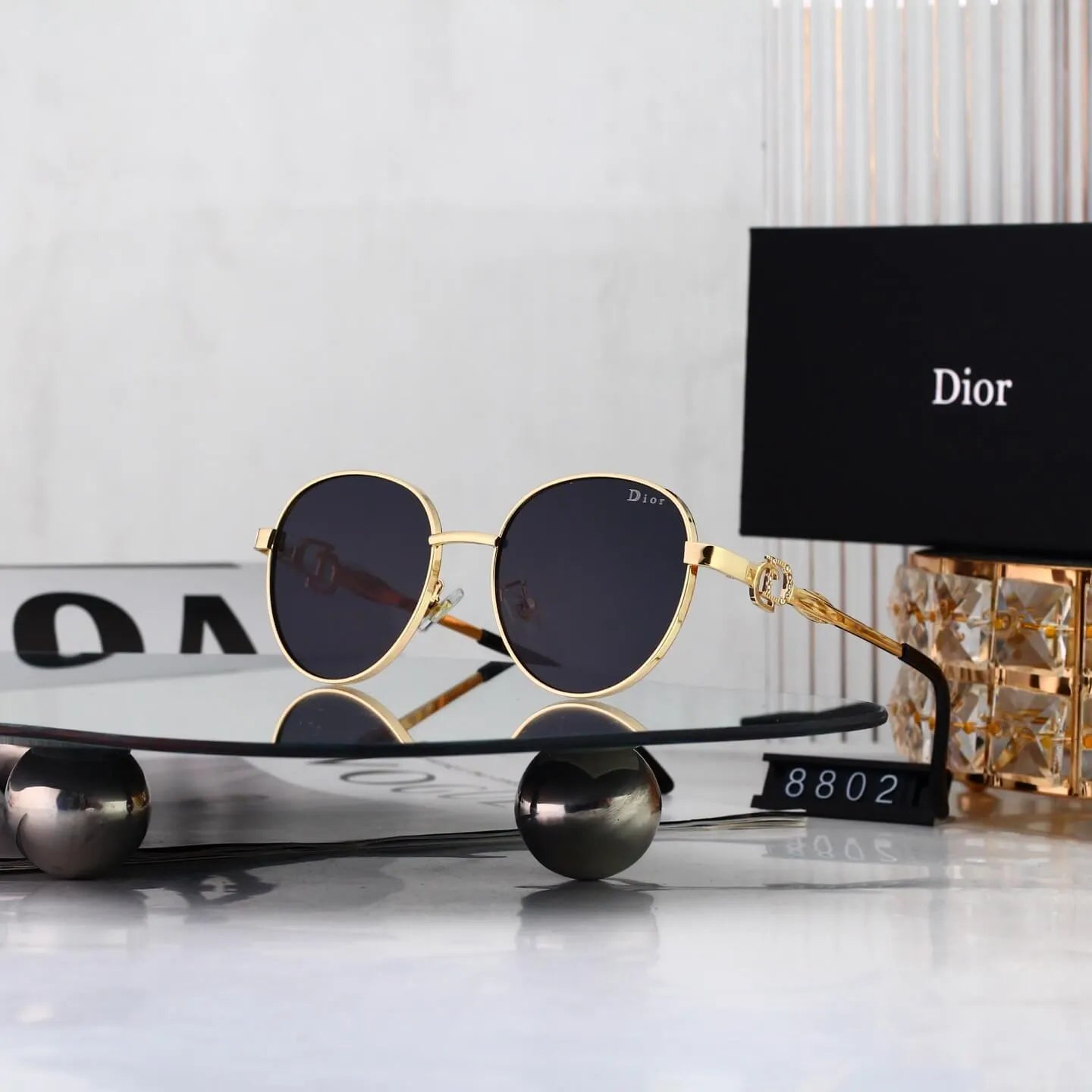Thin Metal Round Sunglasses