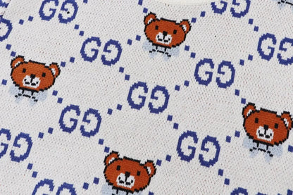 Bear Cartoon Jacquard Sweater