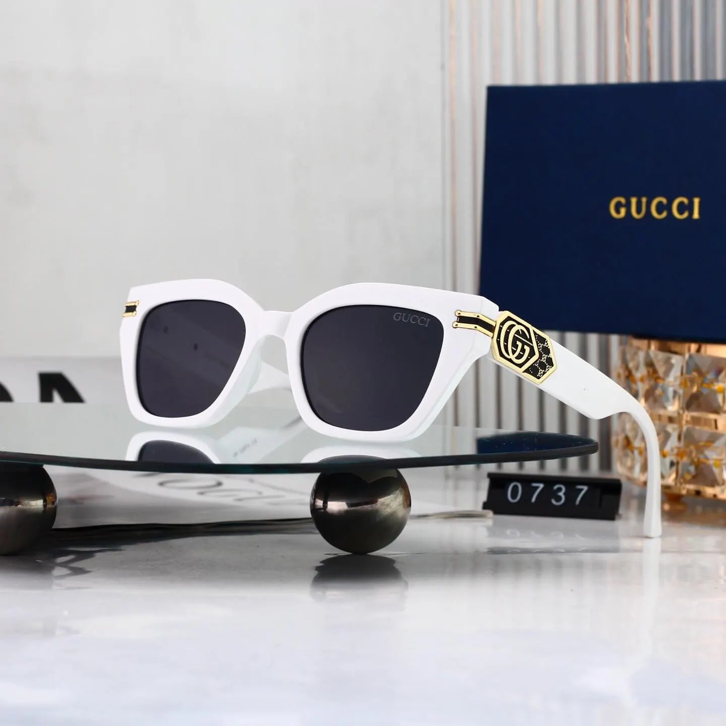 Metal Square Sunglasses