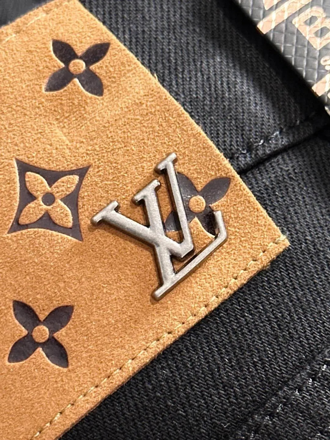 Monogram Leather Tag Jeans