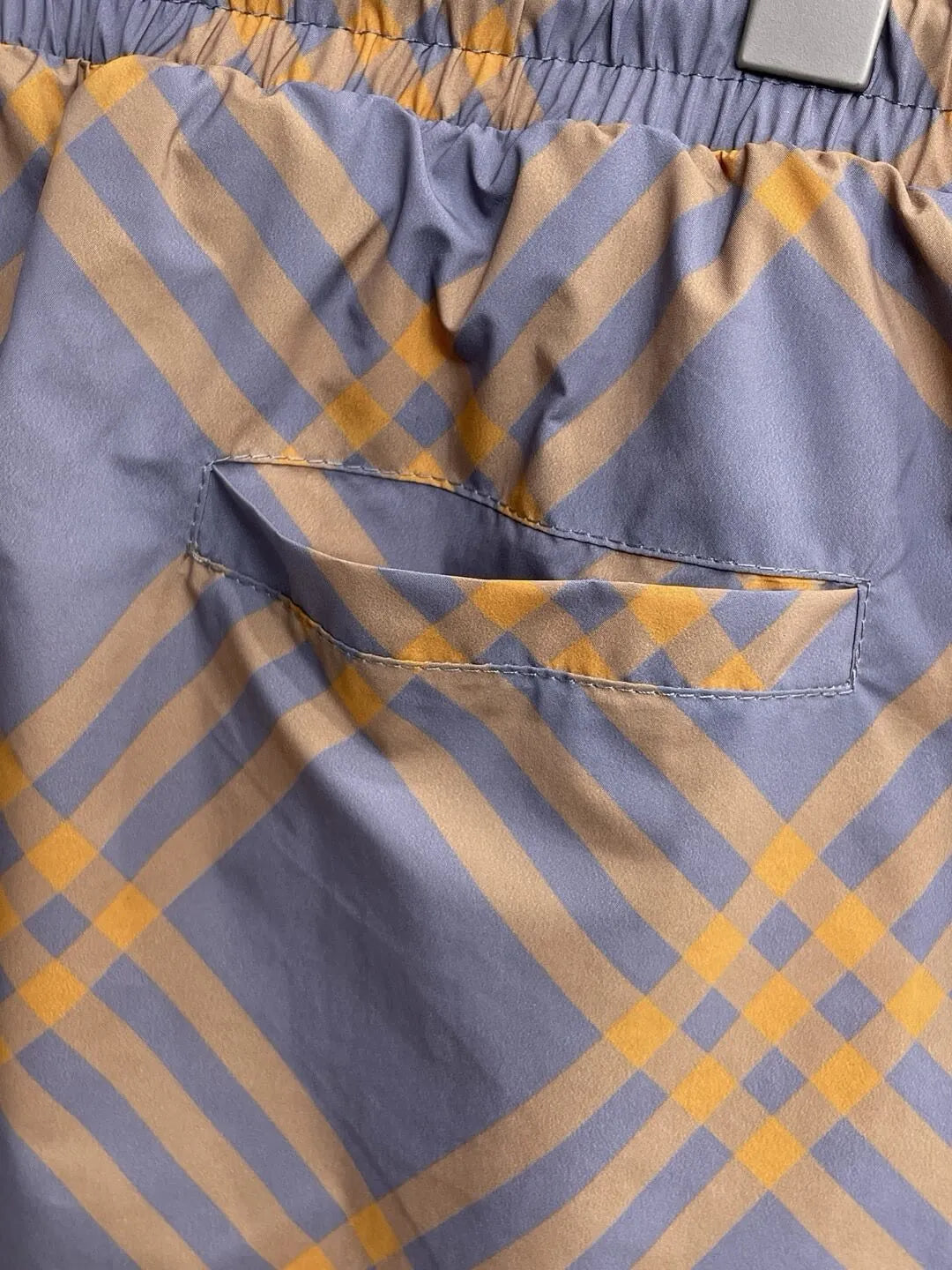 Diamond Plaid Drawstring Casual Shorts
