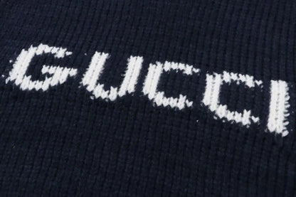 Letter Chunky Knit Sweater