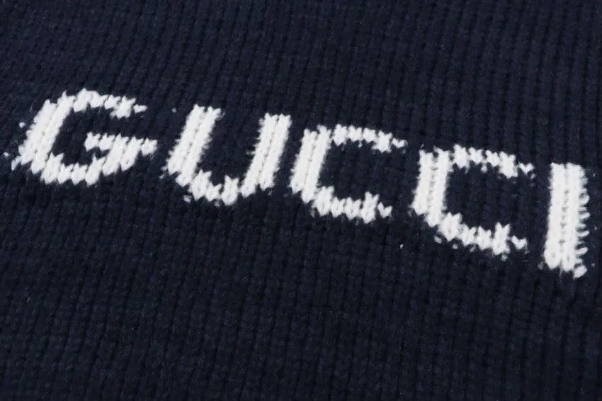 Letter Chunky Knit Sweater