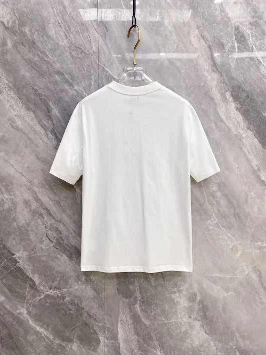 Gold Badge Print Short‑Sleeve T‑Shirt