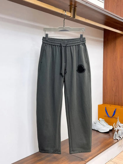 Circular Patch Loose Straight‑leg sweatpants