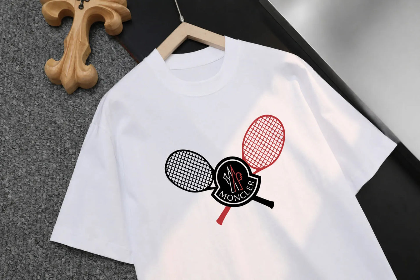 Sports Tennis Racket Graphic Casual T-Shirt