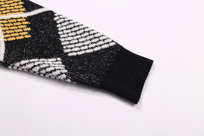 Argyle Letter Sweater