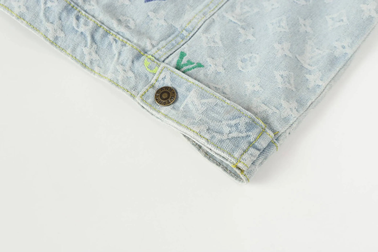 Colorful Embroidered Denim Jacket