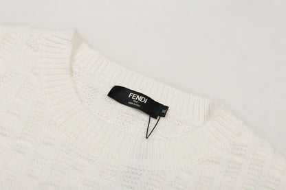Tone‑on‑Tone Jacquard Sweater