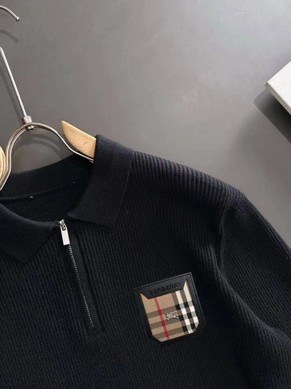 Pocket Plaid Sweatshirt