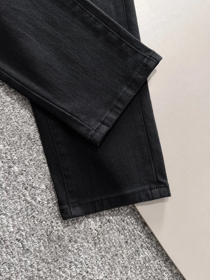 Monogram Leather Tag Jeans