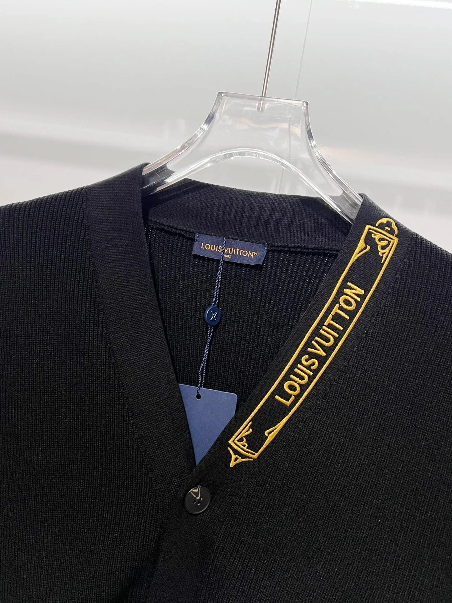 Double‑Pocket Jacquard Cardigan Jacket