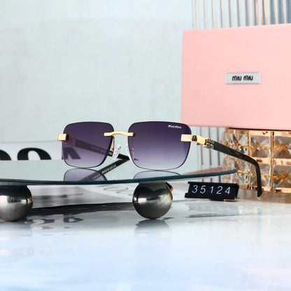 Retro Metal Cut Edge Fashion Sunglasses