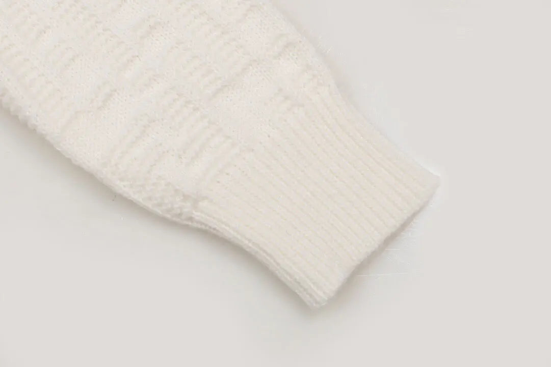 Tone‑on‑Tone Jacquard Sweater