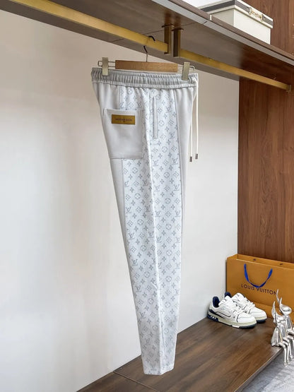 Monogram Color‑Block Straight‑Leg sweatpants