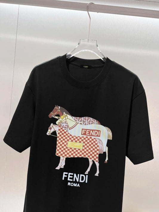 Creative Equestrian Print T-shirt