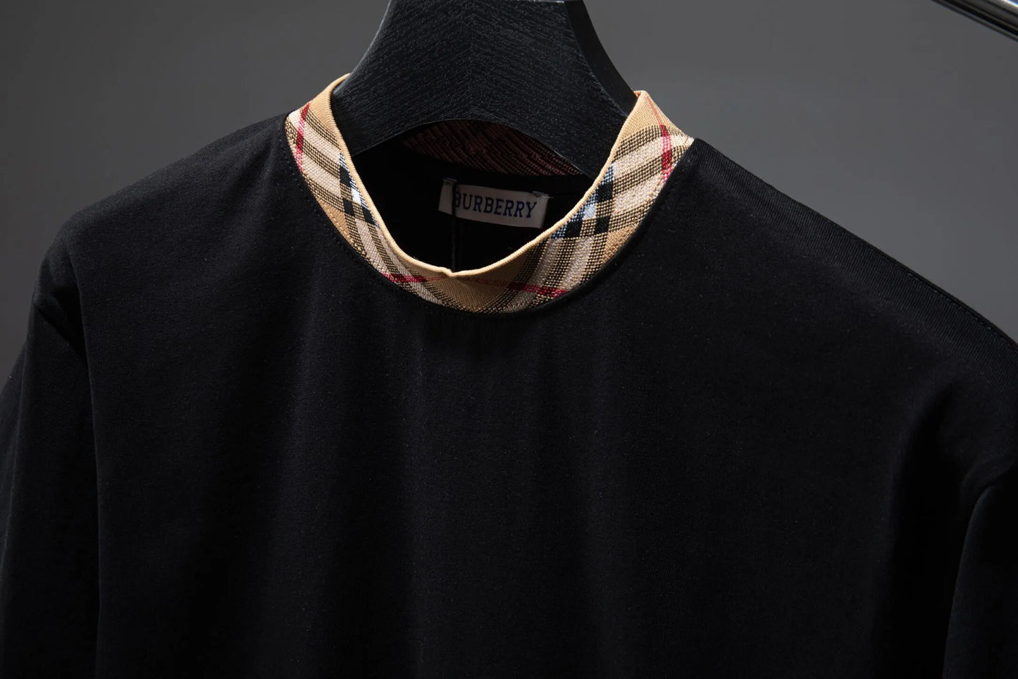 New Arrival Plaid Collar T-Shirt