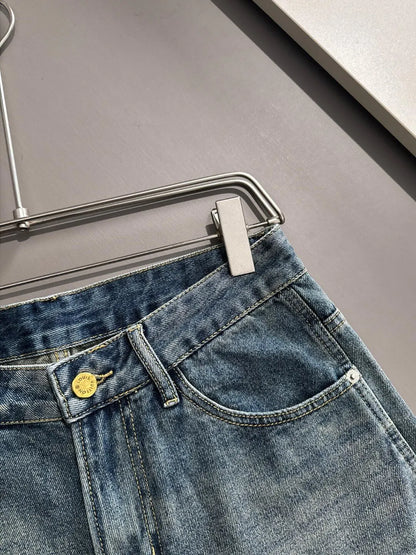 Cargo Pocket Workwear Denim Shorts