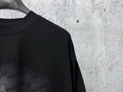 Gradient Washed Print T‑Shirt
