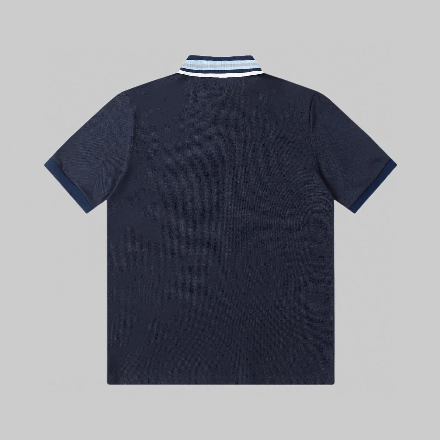 Letter‑Embroidered Polo Shirt