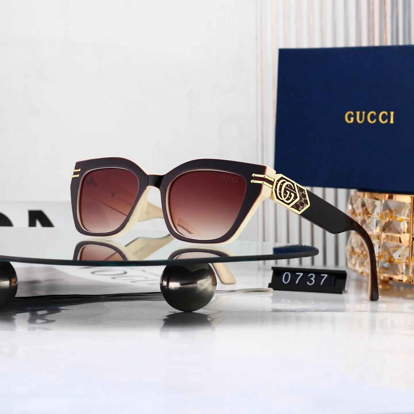 Metal Square Sunglasses