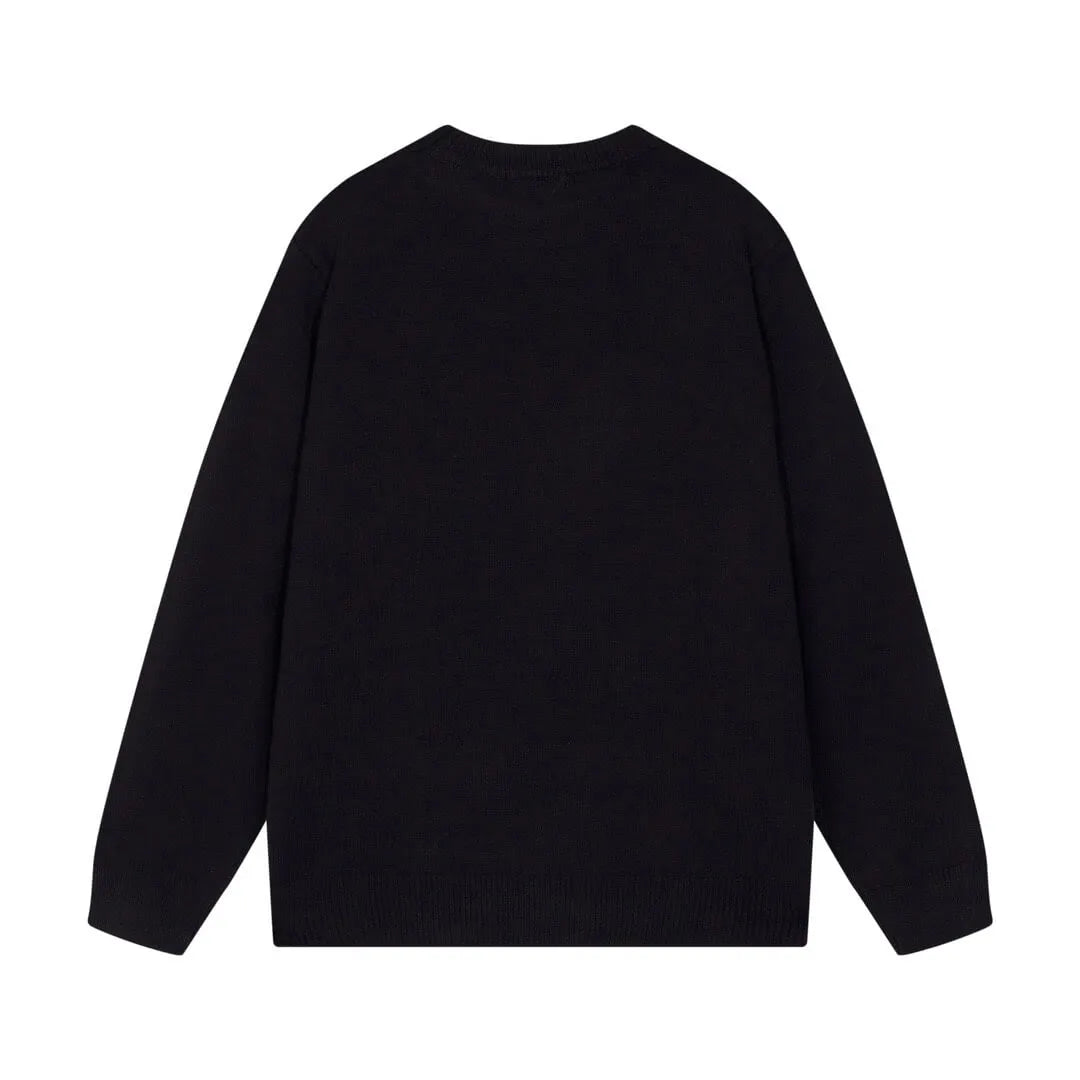 Front Letter Black Sweater