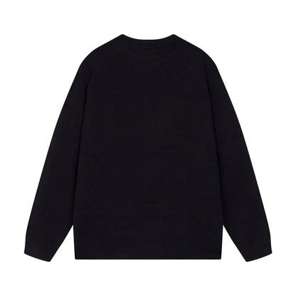 Front Letter Black Sweater