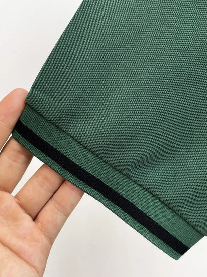Color Block Stripe Polo Shirt