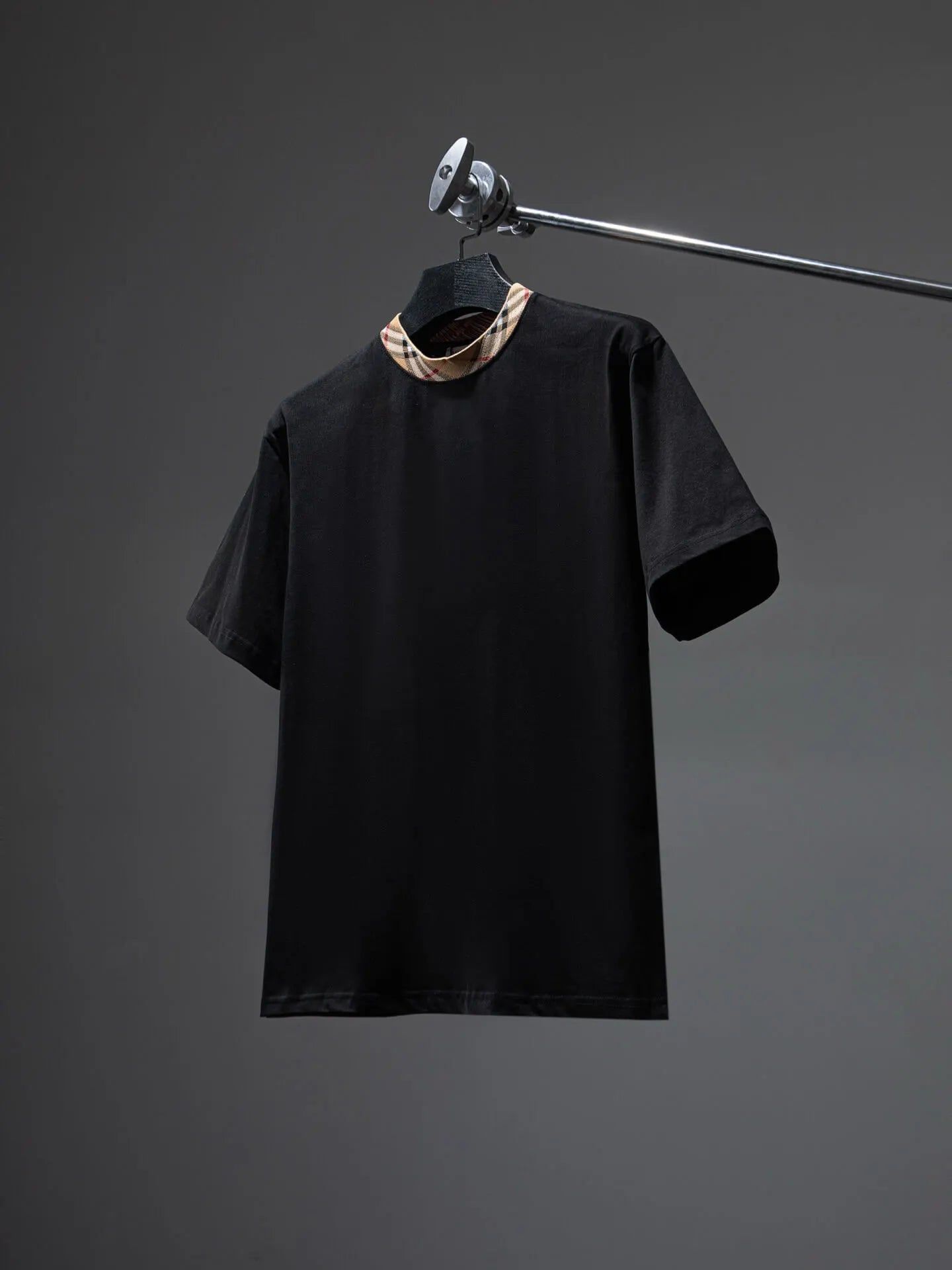 New Arrival Plaid Collar T-Shirt