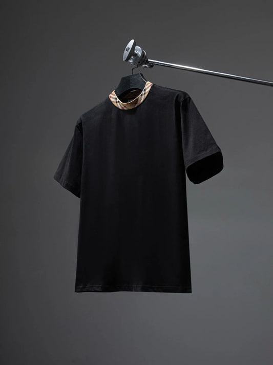New Arrival Plaid Collar T-Shirt