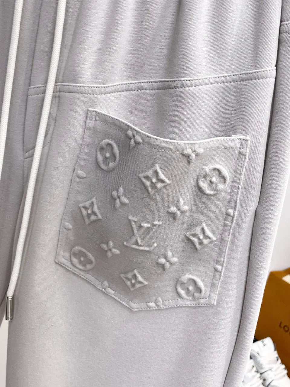 Patchwork Embossed Monogram Pants