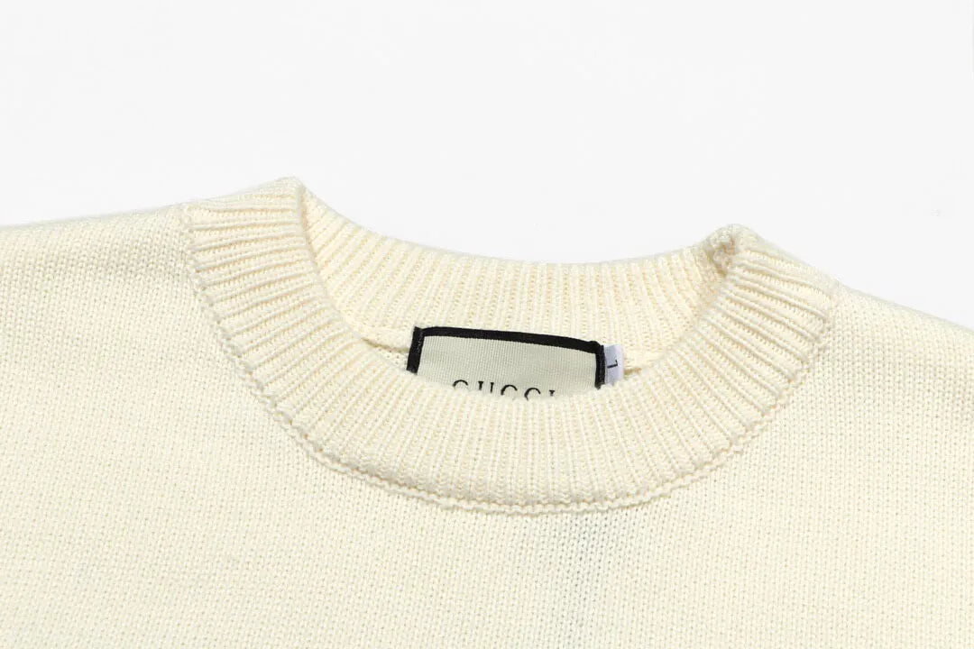 Stripe Sleeve Crew Sweater