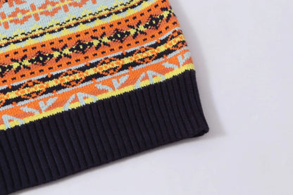 Retro Geo Jacquard Knit