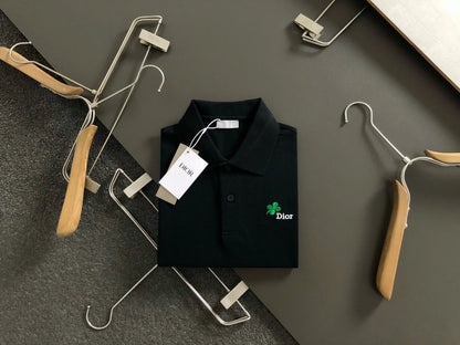 Clover Embroidered Polo Shirt