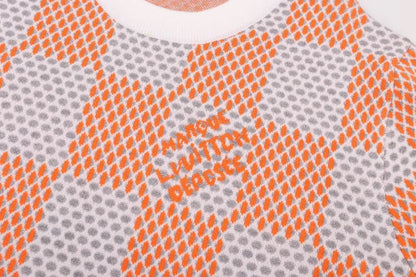 Checkered Jacquard Sweater
