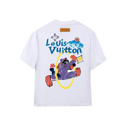 Graffiti Cartoon Dinosaur Print T-Shirt