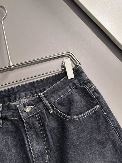Frayed Patch Ripped Denim Shorts