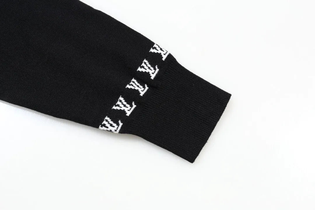 Cuff Embroidered Crew Sweater