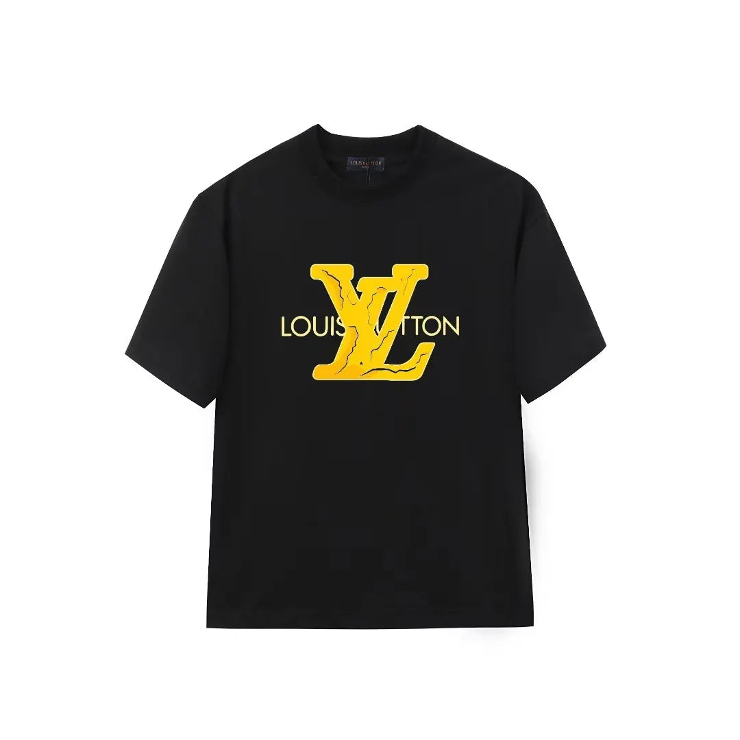 Yellow Letter Print T-Shirt