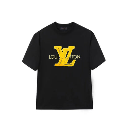 Yellow Letter Print T-Shirt