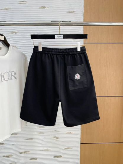 Ribbed Side Tape Badge Shorts
