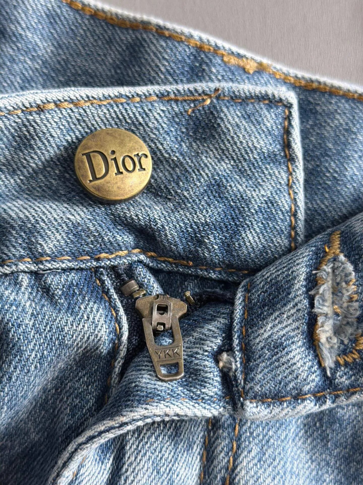 Seam Stitching Washed Denim Shorts