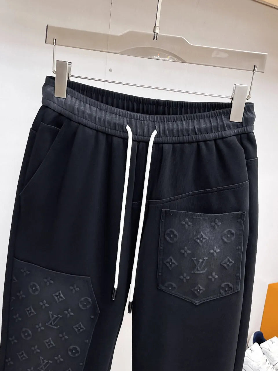 Patchwork Embossed Monogram Pants